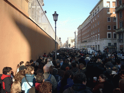 Waiting line for the Vatican Museums