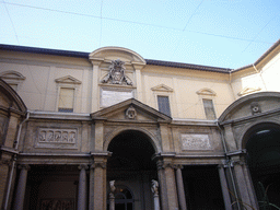 The Cortile Ottagono square at the Vatican Museums