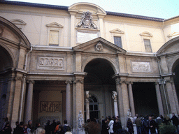 The Cortile Ottagono square at the Vatican Museums