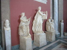 Statues in the Museo Pio-Clementino at the Vatican Museums