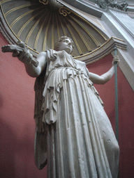 Marble statue in the Round Room of the Museo Pio-Clementino at the Vatican Museums
