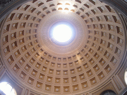 Dome and Oculus of the Round Room of the Museo Pio-Clementino at the Vatican Museums