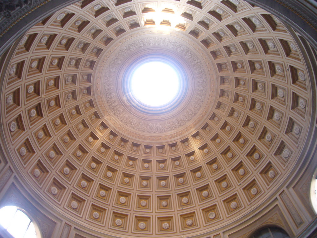 Dome and Oculus of the Round Room of the Museo Pio-Clementino at the Vatican Museums