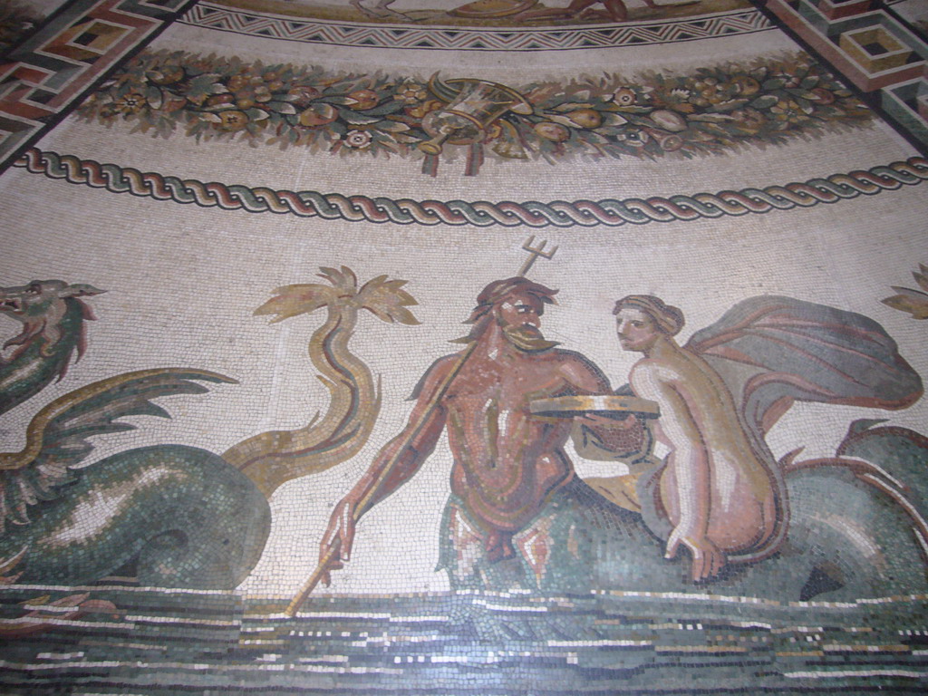 Floor decoration in the Round Room of the Museo Pio-Clementino at the Vatican Museums
