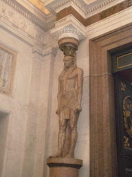 Egyptian statue in the main hall of the Museo Pio-Clementino at the Vatican Museums
