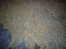 Old map of Tuscany in the Gallery of Maps at the Vatican Museums