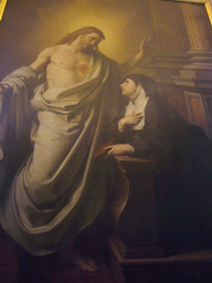 Painting `St. Margaret Mary Alacoque and the Sacred Heart`, in the Sobieski Room at the Vatican Museums