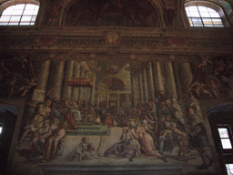 Fresco `The Donation of Constantine` in the Raphael Rooms at the Vatican Museums