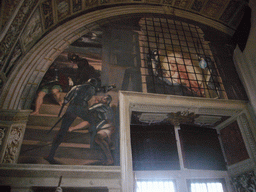 Fresco `Deliverance of Saint Peter` in the Raphael Rooms at the Vatican Museums