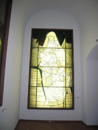 Stained glass window in the Museum of Modern Religious Art at the Vatican Museums