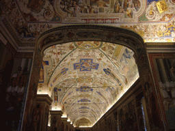 The ceiling of the Vatican Library at the Vatican Museums