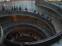 The staircase of the Vatican Museums