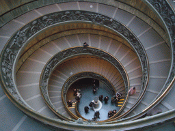 The staircase of the Vatican Museums