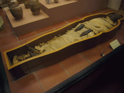 Egyptian mummy in the Egyptian Museum at the Vatican Museums