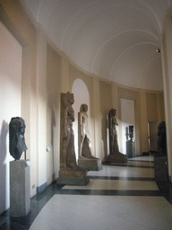 Egyptian statues in the Egyptian Museum at the Vatican Museums