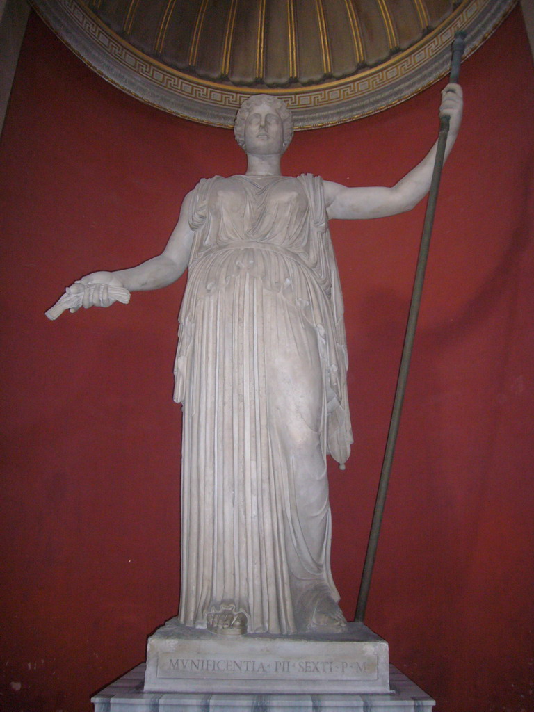 Statue in the Round Room of the Museo Pio-Clementino at the Vatican Museums