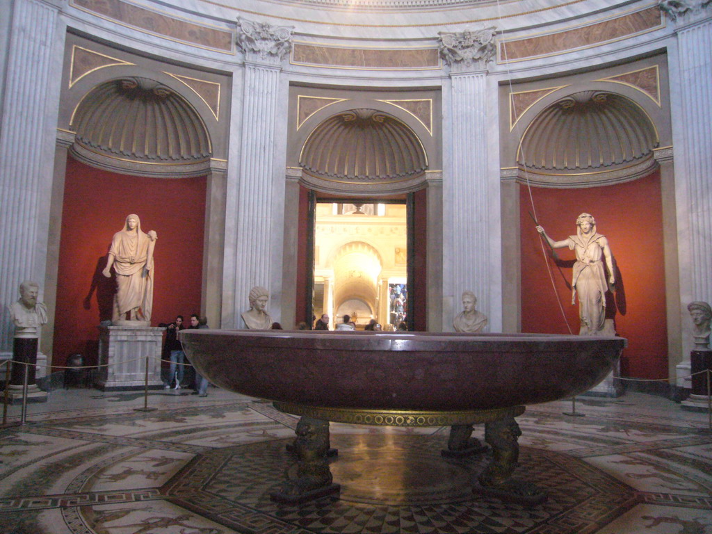 The Round Room of the Museo Pio-Clementino at the Vatican Museums