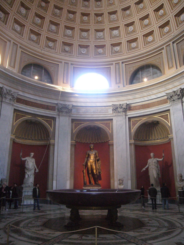 The Round Room of the Museo Pio-Clementino at the Vatican Museums