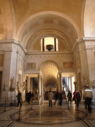 Main hall of the Museo Pio-Clementino at the Vatican Museums