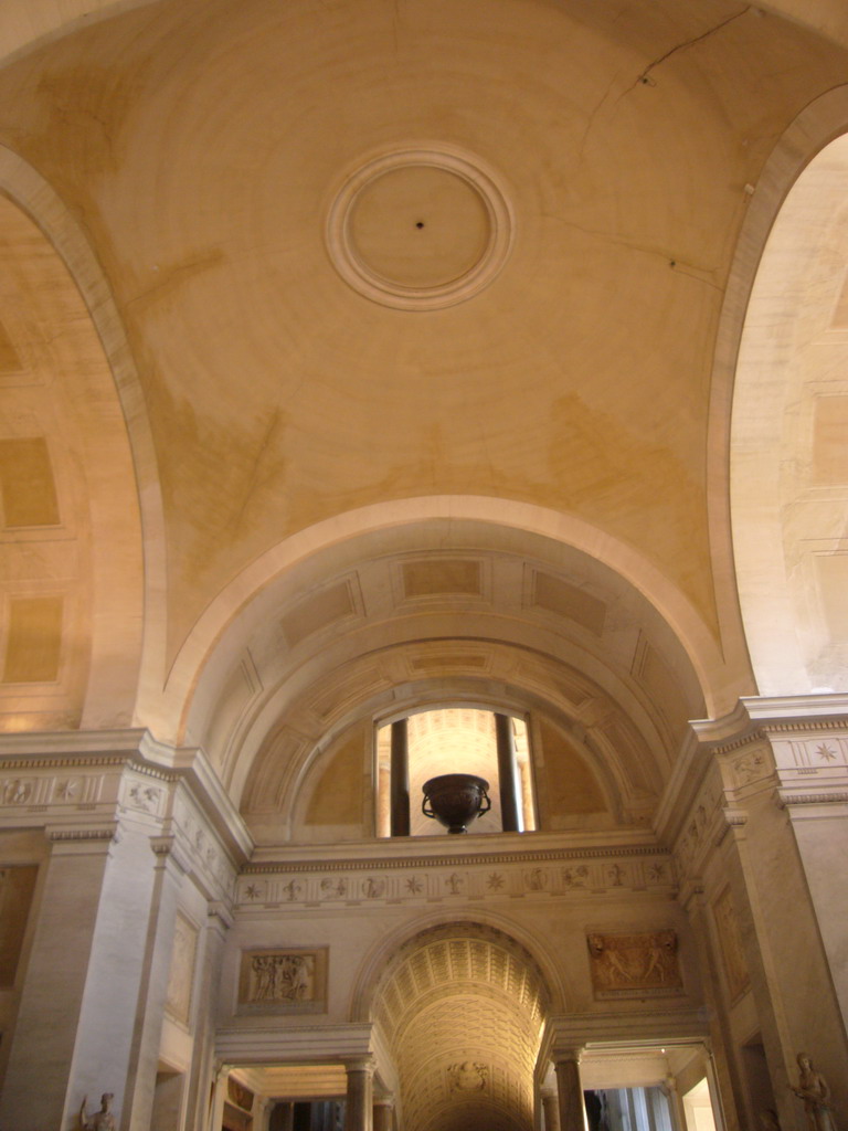 Ceiling of the main hall of the Museo Pio-Clementino at the Vatican Museums