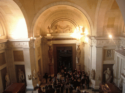 The main hall of the Museo Pio-Clementino at the Vatican Museums