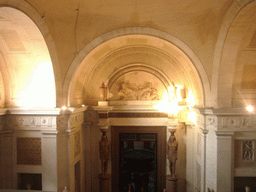 The main hall of the Museo Pio-Clementino at the Vatican Museums