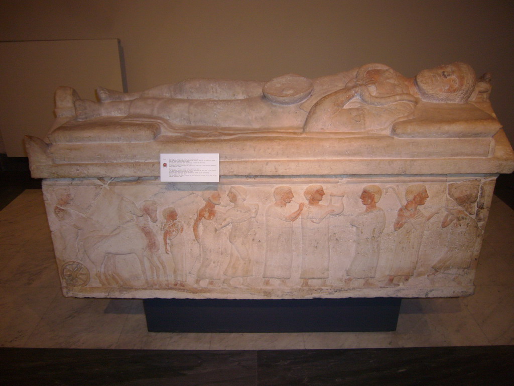 Sarcophagus in the Etruscan Museum at the Vatican Museums