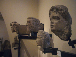 Stone heads in the Etruscan Museum at the Vatican Museums