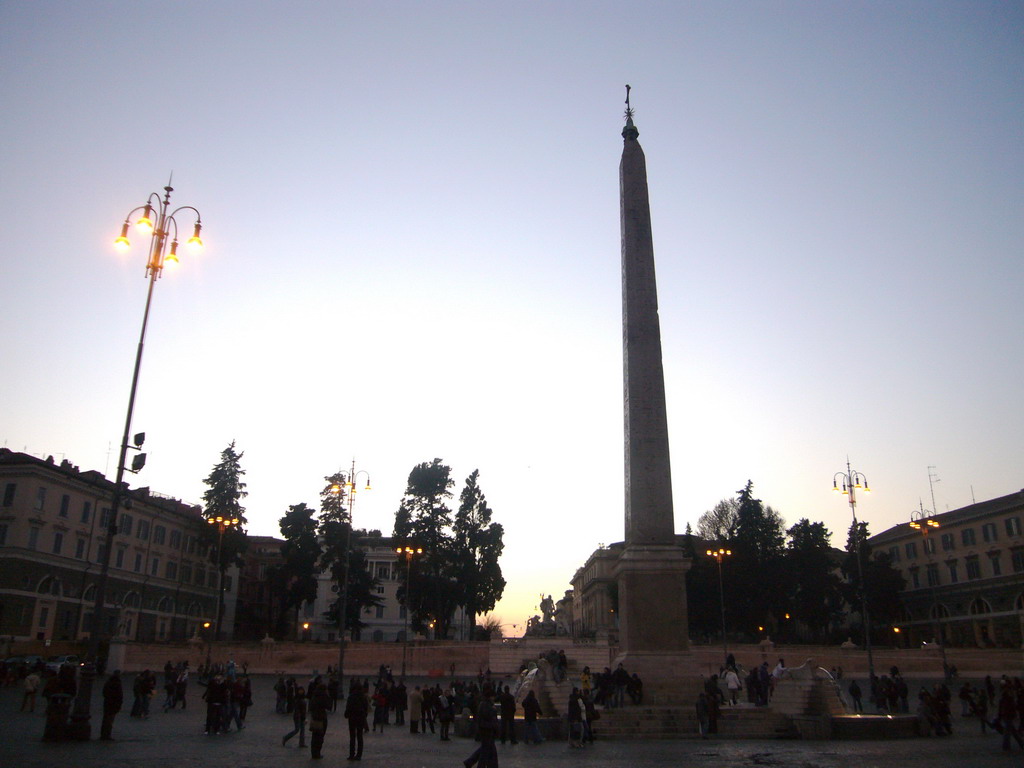 The Piazza del Popolo, with the Egyptian Obelisk of Rameses II