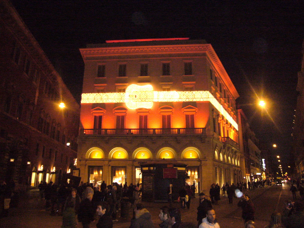 Fendi store, in the Via Della Fontanella Di Borghese street