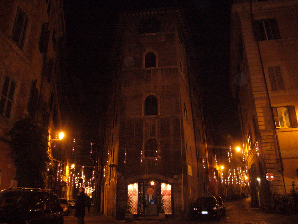 The Via del Pellegrino and the Via di Monserrato, at New Year`s Eve