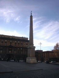 The Esquiline Obelisk at the Piazza dell`Esquilino square