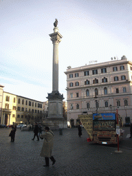 The Esquiline Obelisk at the Piazza dell`Esquilino square