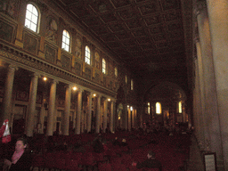 The nave of the Basilica di Santa Maria Maggiore church