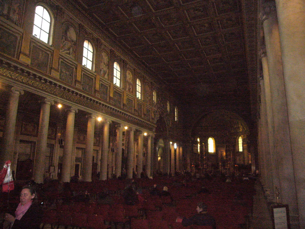 The nave of the Basilica di Santa Maria Maggiore church