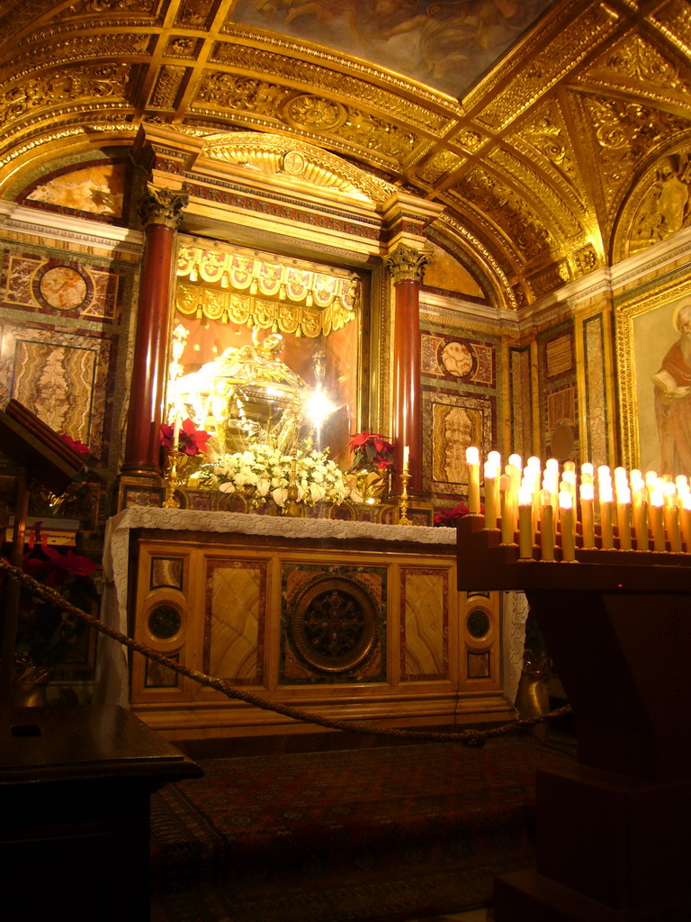 The Bethlehem Crypt (or the Crypt of the Nativity), with the Holy Crib, in the Basilica di Santa Maria Maggiore church