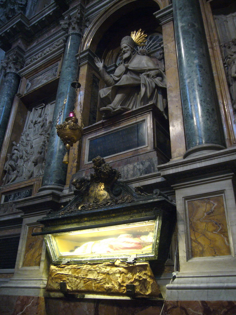 The Tomb of Pope Sixtus V, in the Sistine Chapel of the Basilica di Santa Maria Maggiore church