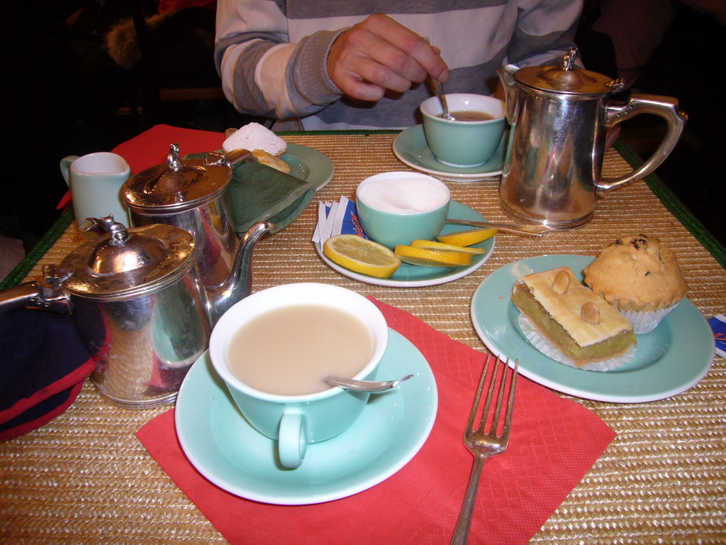 Tea in Babington`s Tea Rooms at the Piazza di Spagna