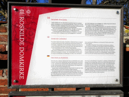 Information on the Roskilde Cathedral at the Hestetorvet square