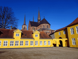 The Roskilde Palace and the southeast side of the Roskilde Cathedral