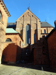 The south side of the Roskilde Cathedral at the Fondens Bro street