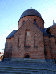 Front of the Glücksburger Chapel of the Roskilde Cathedral at the Skolegade street