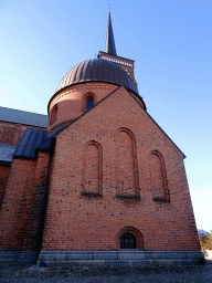 The north side of the Glücksburger Chapel of the Roskilde Cathedral at the Domkirkestræde street
