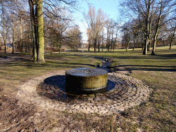 Fountain and creek at the Byparken park