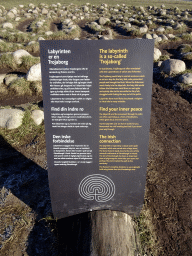 Explanation on the Trojaborg labyrinth at the west side of the Viking Ship Museum