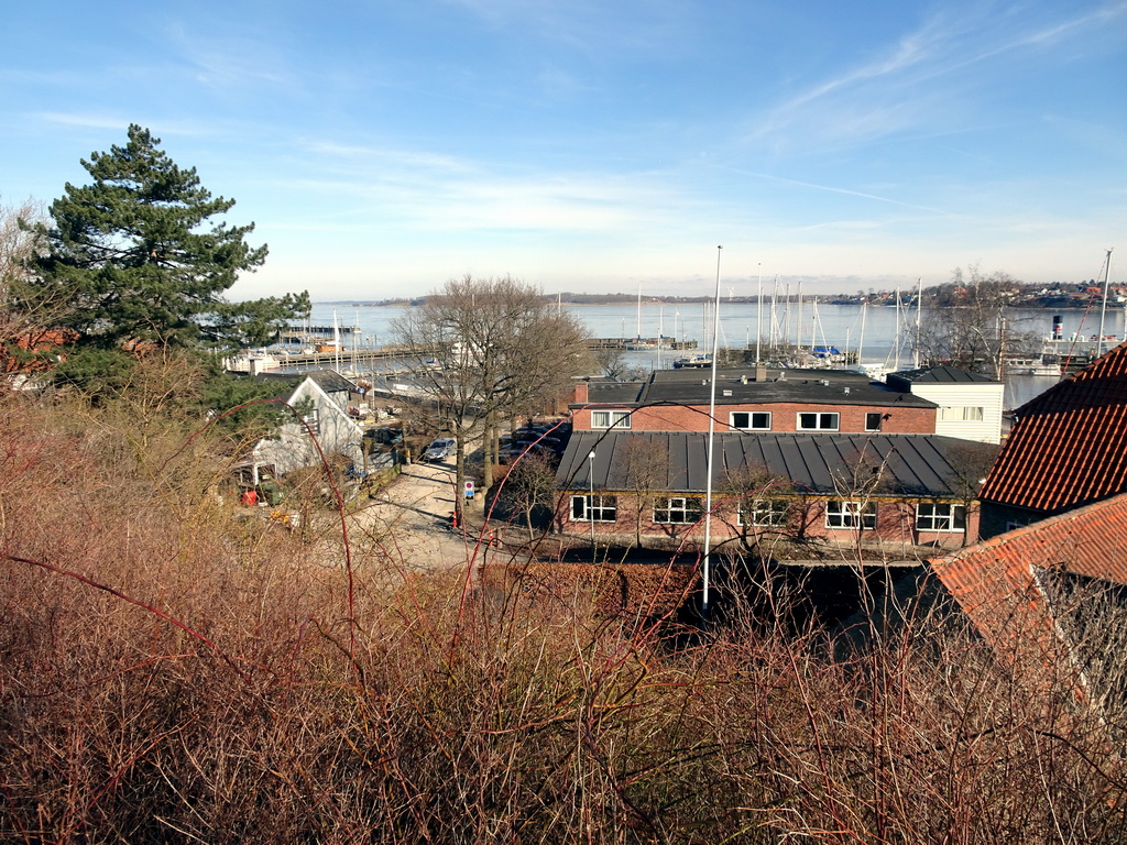 The Roskilde Fjord and Roskilde Harbour, viewed from the grassland in front of the Sankt Jørgensbjerg Church