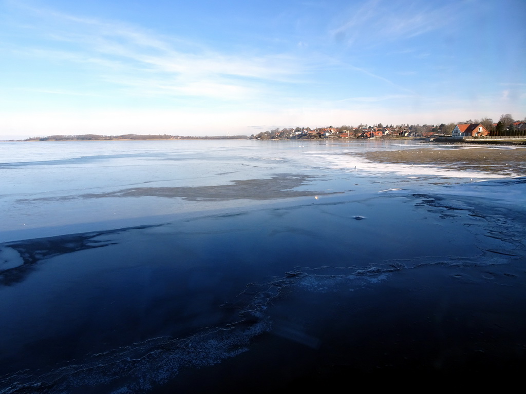 The Roskilde Fjord, viewed from the Viking Ship Hall at the Middle Floor of the Viking Ship Museum