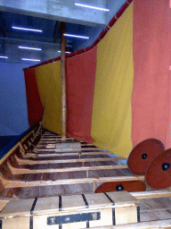 Viking ship at the `Climb Aboard` exhibition at the Middle Floor of the Viking Ship Museum