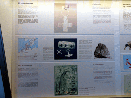 Information on Christianity in the Viking age, at the Upper Floor of the Viking Ship Museum