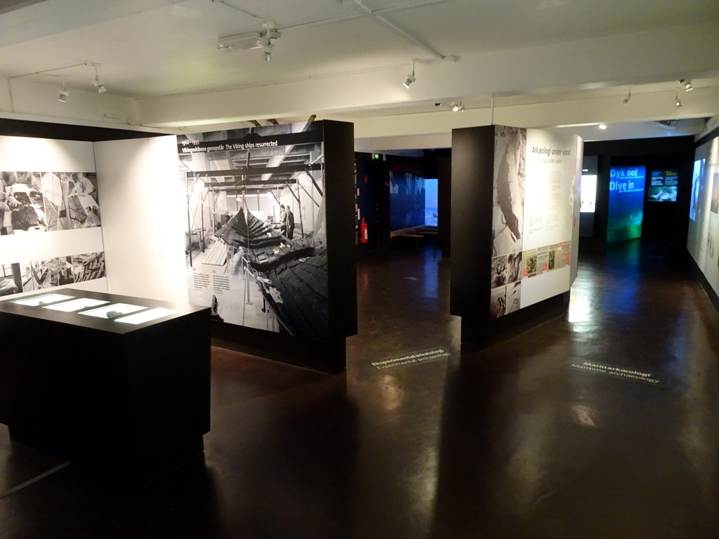 The `Dive In` maritime archaeology exhibition at the Lower Floor of the Viking Ship Museum